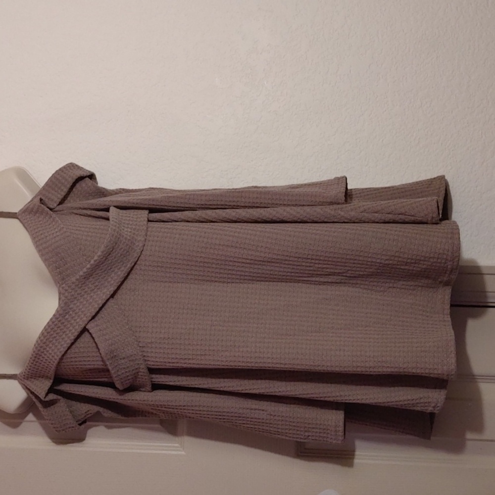 Taupe cold shoulder top